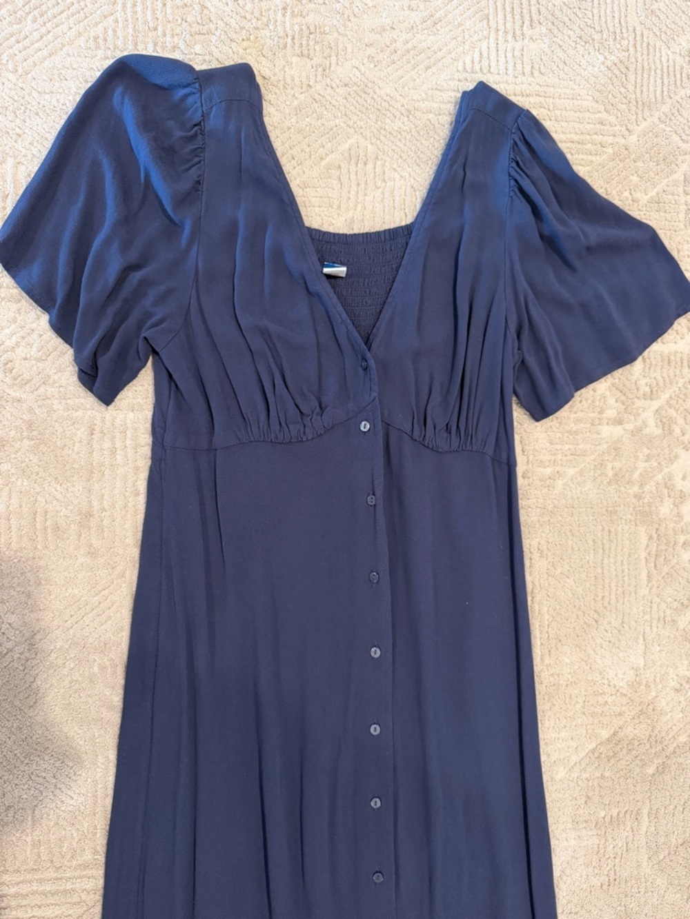 Old Navy Navy Blue V-Neck Dress - Picture 4 of 5